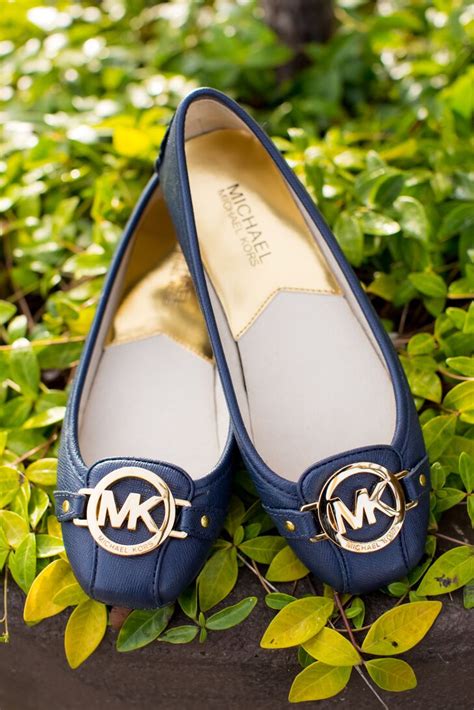 michael kors navy blue flats|michael kors ladies flats.